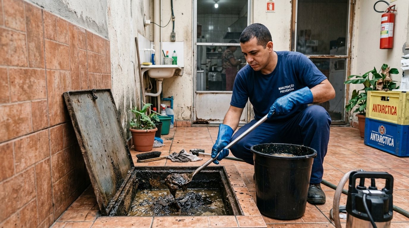 Limpeza de Caixa de Gordura perto de mim em Indaiatuba‑SP